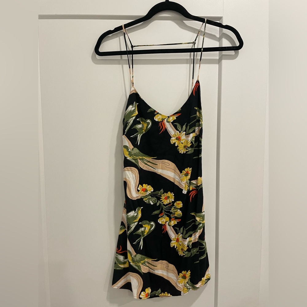 Floral Black Dress